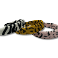 Miniatyrbilde 3 av 3: Fluffy tiara with fur zebra pattern black white animal White