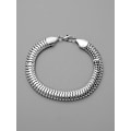 Miniatyrbilde 2 av 4: Bracelet in steel chain for men masculine style silver Silver one size