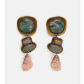 Miniatyrbilde 1 av 3: Earring in various metals and stones Bronze one size