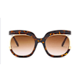 Miniatyrbillede 2 af 3: Super stilfuld solbriller i 2025 mode til kvinder UV400 Brown one size
