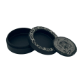 Miniatyrbilde 2 av 3: Sort snusboks i aluminium for all snus, med ulvemotiv Black