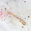 Pikkukuva 1 / 5: Hiusneula kristalli strassi bobby pin kultaa Pink one size