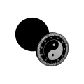 Miniatyrbilde 3 av 5: Snusboks i sort aluminium for all snus - zhen ying yang øyne hvite Black