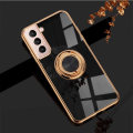 Miniatyrbild 4 av 6: ‘Samsung Galaxy S21´ Lyxigt Stilrent skal med ring ställ-funktion Guld Blå one size