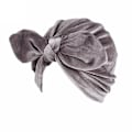 Miniatyrbilde 5 av 5: Luksuriøs turban i fløyel med sløyfeeffekt i flere farger Black one size