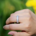 Pikkukuva 6 / 6: Käsintehty 925 hopeoitu sormus zirkonilla naisten timantille Silver one size