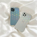 Miniatyrbillede 3 af 3: Holografisk case til iPhone 13 Pro i 3D hjerter i hvid eller blå Blue one size