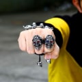 Miniatyrbilde 2 av 3: Big ring skull skeleton with red eyes rock punk Silver one size