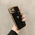 Pikkukuva 3 / 6: iPhone 13 Pro Max kotelo sydän- ja nilkkahihnalla kullanvärisillä yksityiskohdilla White one size