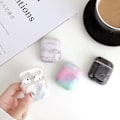 Miniatyrbillede 2 af 3: Airpods dækning i sort med hvidt marmor mønster Black one size
