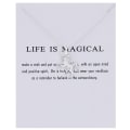 Miniatyrbild 2 av 2: Life is magical - halsband 18K guld silverpläterad gåva enhörning Silver one size
