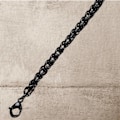Miniatyrbilde 3 av 3: Luksuriøst titanarmbånd + halskjede for menn i sort eller sølv Silver one size
