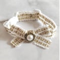 Miniatyrbillede 2 af 7: Halskæde & snor i blonder og perler i luksuriøs sofistikeret stil Gold one size