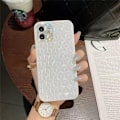 Miniatyrbillede 1 af 3: Case iPhone 13 Pro diamanter rhinestone luksus unikt design 3D White one size