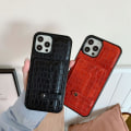 Miniatyrbillede 1 af 2: Phone 13, 13 Pro, 13 Pro Max pung cover sort ægte læder Black one size