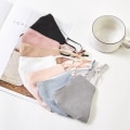 Miniatyrbillede 2 af 6: 5-lags maske i bomulds mundbeskyttelse i flere stilfulde pastelfarver LightBlue one size
