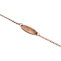 Pikkukuva 3 / 3: Ruusukultainen rannekoru, jossa teksti "Dostat daram" persialaisessa joululahjassa Pink gold one size