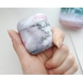 Miniatyrbillede 1 af 3: Cover til Airpods taske i lyserødt / gråt marmor mønster Grey one size