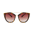 Miniatyrbillede 2 af 2: Solbriller Double Bridge UV400 Kourtney leopard Brown one size