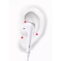 Miniatyrbild 1 av 2: 2 PACK Vita klassiska hörlurar Typ-C hi-fi ljud kabel samsung iPad ergonomiska Vit one size