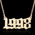 Pikkukuva 1 / 3: Kullatut kaulakoruketjut vuonna 1998 unisex Gold one size