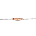 Pikkukuva 2 / 3: Ruusukultainen rannekoru, jossa teksti "Dostat daram" persialaisessa joululahjassa Pink gold one size