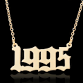 Pikkukuva 1 / 3: Kullatut kaulakoruketjut vuonna 1995 unisex Gold one size