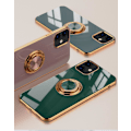 Miniatyrbillede 2 af 11: Luksuriøst stilfuldt etui iPhone 12 Pro Max med ringstativfunktion Guld LightPink one size