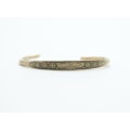Miniatyrbilde 2 av 4: Bracelet in copper with emblem Faravahar Persian culture history adjustable Gold one size