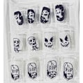 Miniatyrbilde 2 av 2: Loose nails with halloween theme ghost skeleton skull tombstone Black one size
