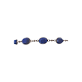 Pikkukuva 2 / 6: Lapis Lazuli -korusetti 925 hopeaa: kaulakoru (säädettävä 47 cm) ja rannekoru (17 cm) Blue one size