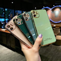 Miniatyrbillede 1 af 3: iPhone 12 Pro-etui Laserskåret stødabsorberende i flere farver guld DarkGreen one size