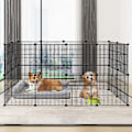 Miniatyrbild 2 av 4: Inhägnad för kaniner - LZQ - 24PCS - Svart - Inomhus - Järn och plast svart