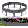 Miniatyrbild 1 av 4: Gräsmattekant - LARS360 - Trädgårdsstaket - 7,5 m - Stenutseende - Antracit Antracit, grå