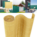 Miniatyrbild 1 av 4: LARS360 PVC-skyddsskärm - 90x1000 cm - Bambufärg - Väder- och UV-beständig bambu färg