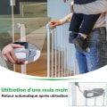 Miniatyrbild 3 av 4: LZQ Trappgrind - Babysäkerhet - Metall - Vit - 85-95 cm Vit