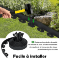 Miniatyrbild 3 av 4: Smidig gräsmattekant i plast - Svart - 30m - LZQ Svart