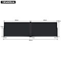 Miniatyrbild 2 av 4: Infällbar Privacy Screen - LZQ - 1,8 x 6 m - UV-skydd - Antracit Antracit