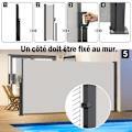 Miniatyrbild 3 av 4: Infällbar Privacy Screen - LZQ - Ljusgrå - UV-skydd - 1,6 x 3 m Grå