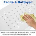Miniatyrbild 3 av 4: LZQ regnduschpelare 304 duschpanel i rostfritt stål, höjdjusterbar duschstång, vit duschsystem