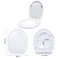 Miniatyrbild 2 av 4: LARS360 Toalettsits - Oval Toalettsits - Soft Close - Automatisk - Blått trä Blå