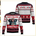 Jul Crew Neck Sweatshirt, Tröja, 3D-tryckt Vinter Långärmad Sweatshirt - EL3624 - Storlek 4XL 4XL