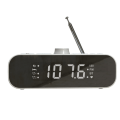 Miniatyrbild 3 av 5: FM-radio med Bluetooth-strömning, LED-display, väckarklocka, Hi-Fi-högtalare