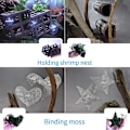 Miniatyrbild 4 av 5: 8-pack Sugkoppar med Justerbar Blixtlås för Akvariumfäste Skumräkor Dodger Nest