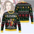 Juletrøje med rund hals, pullover, 3D-printet vinter langærmet sweatshirt - EL3623 - Størrelse 2XL 2XL