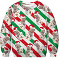 Julegenser 3D Digitaltrykk Crewneck Genser - W2582717 - Størrelse S S