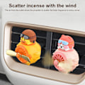 Miniatyrbild 3 av 5: Bil Luftfräschare Luftventilfäste Roterande Propeller Cartoon Anka Kanin Pilot Clip Typ Mini Bil Aromaterapi Diffuser Luftutlopp