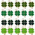 Miniatyrbild 1 av 5: 48 st/set Fyrbladshalsband Charm Berlocker för DIY-tillverkning
