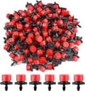 200 stycken justerbara bevattningsdroppar, 1/4'' droppbevattningssystem
