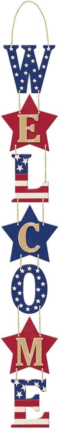 Amerikansk Välkommen MDF-logotyp, 1 st